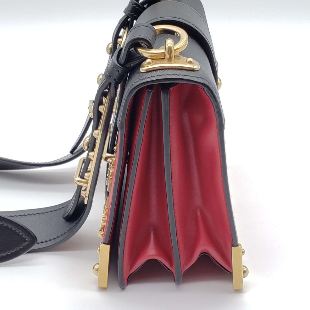 100% Authentic Prada Cahier Leather Red Shoulder Bag - Picture 4 of 14